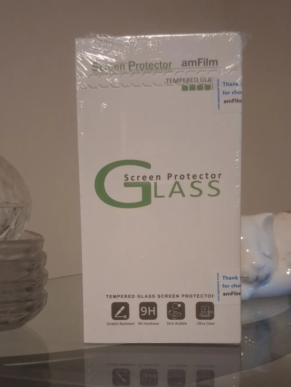 Tempered Glass Screen Protector - White
